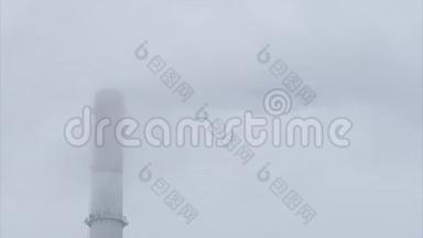 工业大气污染烟烟囱.